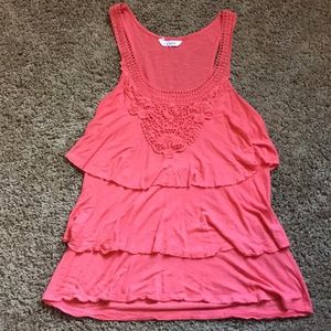 Candie’s ruffle tank top